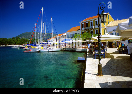 Port de Grèce Fiskardo Banque D'Images