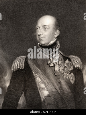 Sir Edward Codrington, 1770 - 1851. Amiral britannique, héros de la bataille de Trafalgar et de la bataille de Navarino. Banque D'Images