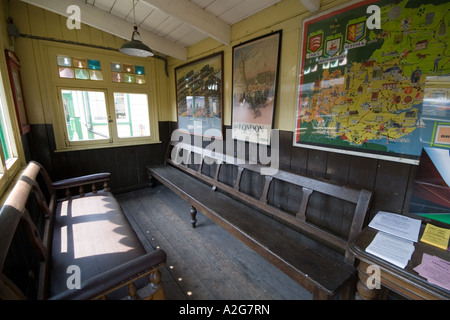 Salle d'attente Mangapps Railway Museum Burnham on Crouch Essex Banque D'Images