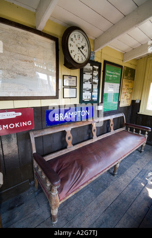 Salle d'attente Mangapps Railway Museum Burnham on Crouch Essex Banque D'Images