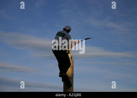 Concours de coupe de bois Banque D'Images