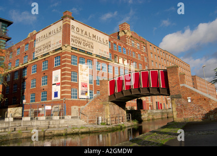 Dans les usines de Royal, 4Rs Salford-manchester East Manchester, réaménagée en appartements de luxe. Banque D'Images