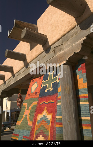 USA, New Mexico, Taos : tapis Navajo Gallery Route de Kit Carson Banque D'Images