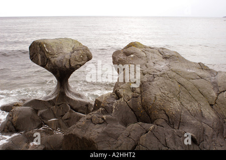 Le Kannestein Rock, l'île de Vagsoy, Norvège Banque D'Images