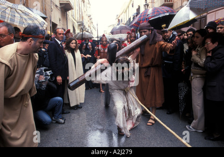 Procession de Pâques, Marsala, Sicile, Italie Banque D'Images