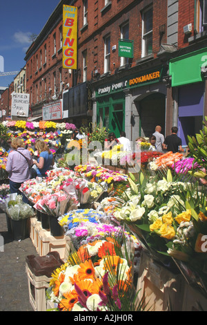 Marché de plein air à Moore Street, Dublin, Irlande Banque D'Images