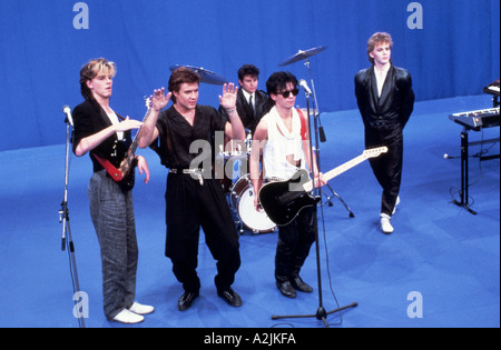 Groupe pop britannique DURAN DURAN à la 1985 San Remo Festival, Italie Banque D'Images