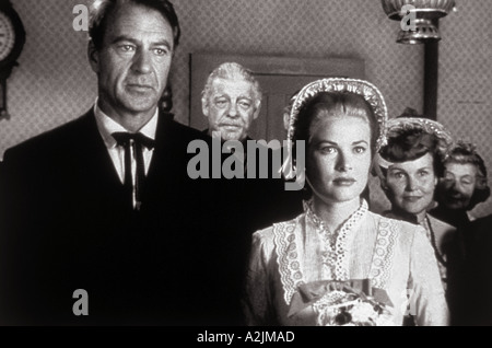 HIGH NOON Gary Cooper et Grace Kelly dans le film Western Classic 1952 Banque D'Images