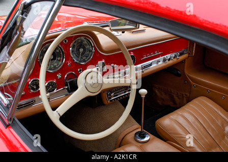 'Mercedes Benz 300 SL Gullwing coupé, ^1955, de l'intérieur, Californie' Banque D'Images