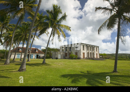 French West Indies, Guadeloupe, Marie Galante, l'île, Grand, BOURG : Chateau Murat, 18e siècle Musée du domaine du sucre Banque D'Images