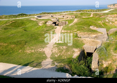 Avant-poste canadien Omaha Beach Pointe du Hoc Normandie France Europe Banque D'Images