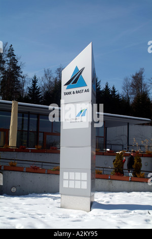 European Travellers Rest Stop en Allemagne Banque D'Images