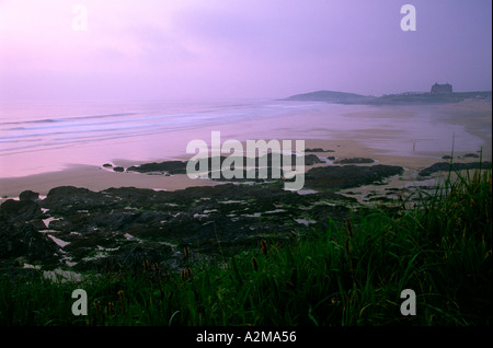 La plage de Fistral Newquay Cornwall en Angleterre Banque D'Images