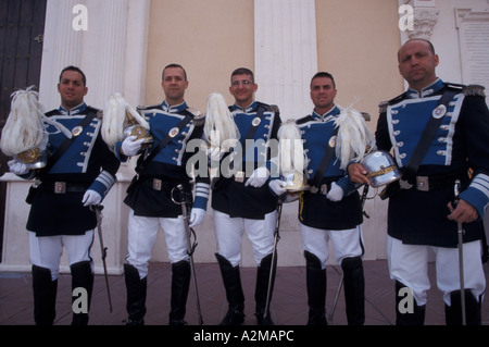 L'Europe, l'Espagne (en espagnol) l'Afrique du Nord, Ceuta, agents de Légionnaire Banque D'Images