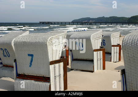 chaise de plage Banque D'Images