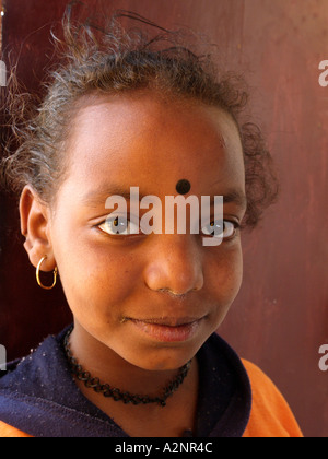 Les enfants en Egypte Nubie Assouan Banque D'Images