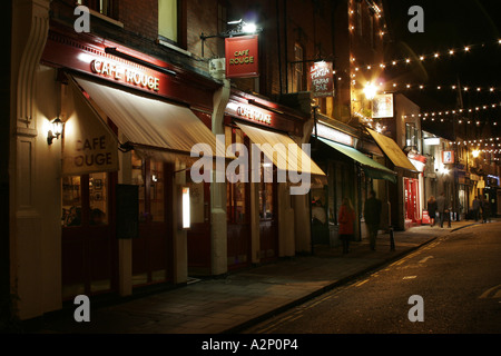 Peu d'Oxford Clarendon Street at night Banque D'Images