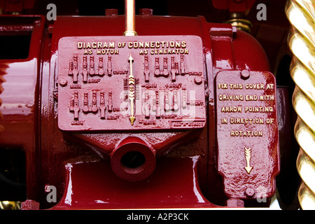 Détail du moteur de traction Banque D'Images