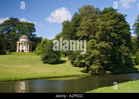 Temple de l'Antique vertu, Stowe Landscape Garden Buckinghamshire Angleterre Banque D'Images