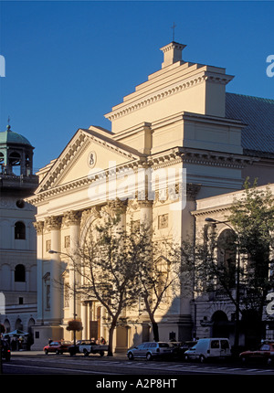 Pologne Varsovie Église de St Anne Banque D'Images