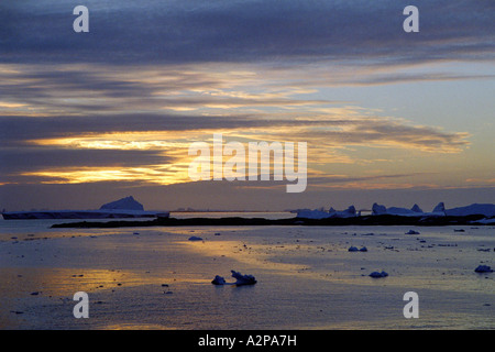 Paysage de l'Antarctique, l'Antarctique, la Géorgie du Sud Banque D'Images