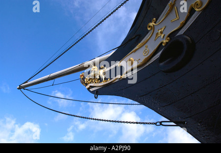 Proue du SS Great Britain de haute mer fer vapeur passager construit par l'ingénieur Isambard Kingdom Brunel victorien à Bristol Banque D'Images