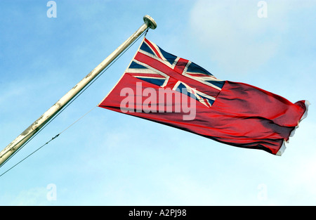 Red Ensign sur l'arrière de la Mairie construite par l'ingénieur Isambard Kingdom Brunel victorienne Banque D'Images