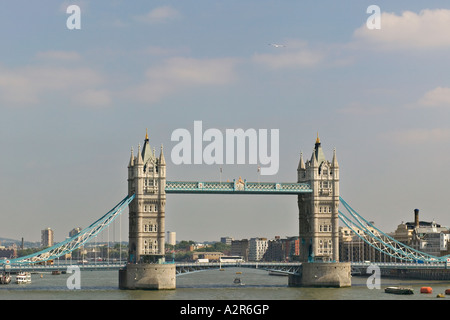 Le Tower Bridge et la tamise Londres Banque D'Images