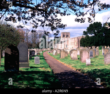 L'église paroissiale de St Cuthbert, Norham, Northumberland, England Banque D'Images