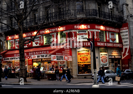 Allemand du pres St Livre Librairie France Paris Banque D'Images