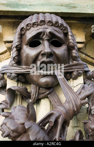 Statue en bronze à la base de la statue de William Shakespeare Gower à Bancroft Gardens Stratford Upon Avon UK Banque D'Images
