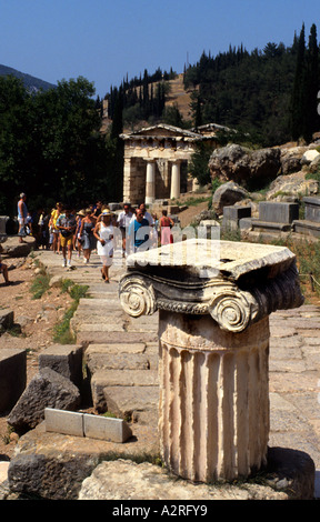 Oracle de Delphes Grèce histoire Archéologie Grecque Banque D'Images