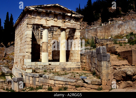 Oracle de Delphes Grèce histoire Archéologie Grecque Banque D'Images