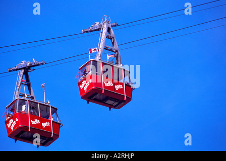 Hell's Gate Airtram / Téléphériques dans le canyon du Fraser, en Colombie-Britannique, British Columbia, Canada Banque D'Images