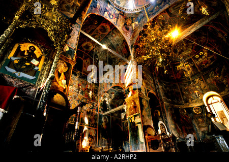 Grèce Monastère, Rousanou, la religion, la Grèce, sainte, terre, ch Banque D'Images