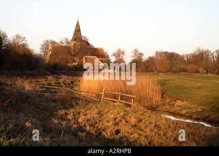 L'église St.Andrews Alfriston East Sussex England Banque D'Images