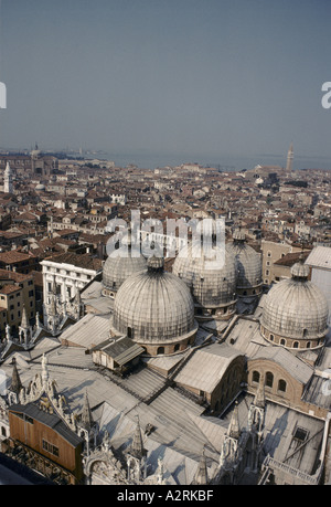 Une vue aérienne de Venise Banque D'Images
