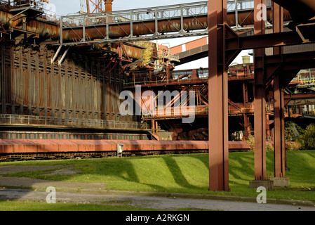 La cokerie à l'Unesco world heritage site Zollverein, Essen en Allemagne. Banque D'Images