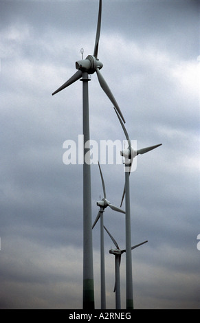 Éoliennes à Lichtenau-Asseln windpark, Rhénanie du Nord-Westphalie, Allemagne, le plus grand parc éolien de l'intérieur Banque D'Images