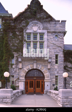 Le palais de justice, un bâtiment du patrimoine (construit en 1909), dans la région de Nelson dans la région de Kootenay, en Colombie-Britannique, Canada Banque D'Images