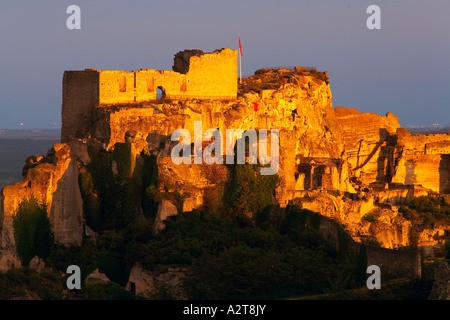 France, Bouches du Rhone, Alpilles massif, Les Baux de Provence village Banque D'Images