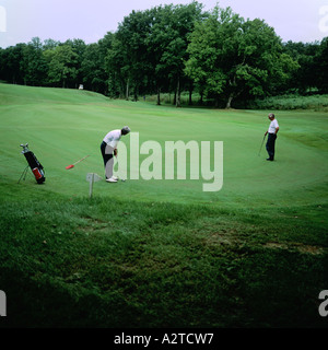 Terrain de golf conçu par Ronald FREAM ARCANGUES PAYS BASQUE FRANCE Banque D'Images
