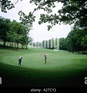 Terrain de golf conçu par Ronald FREAM ARCANGUES PAYS BASQUE FRANCE Banque D'Images