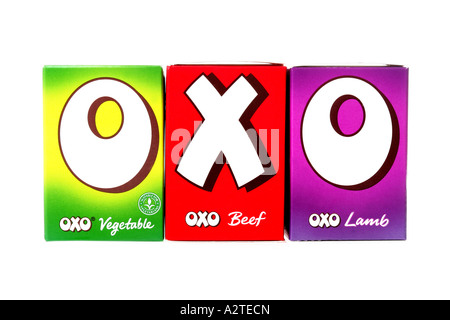 Cubes oxo Banque D'Images