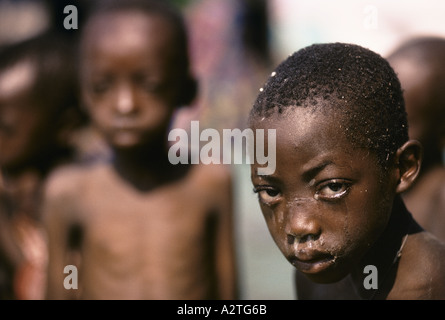 Réfugiés rwandais en orphelinat ndosho Banque D'Images