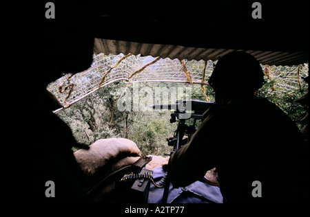 Conflit du Cachemire sous 1999 soldats en chakoti Azad Cachemire indien le long de la ligne de contrôle 1999 Banque D'Images