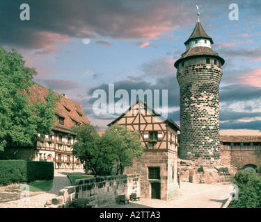 DE - La Bavière : le château de Nuremberg Banque D'Images