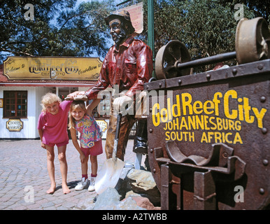 Afrique du Sud Johannesburg mining Gold Reef City theme park Banque D'Images