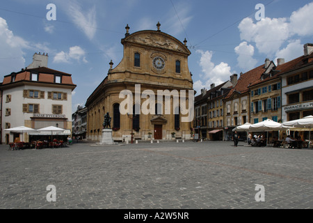 Place Pestalozzi Yverdon-les-Bains Suisse Banque D'Images