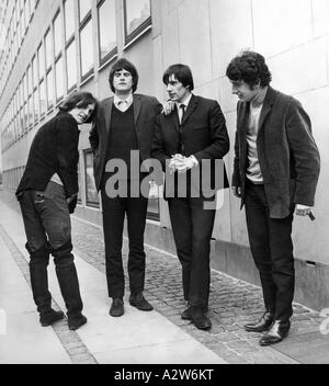 KINKS UK pop Group en 1964 de Dave Davies, Ray Davies, Mick Avory et Pete Quaife. Photo : Tony Gale Banque D'Images